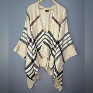 Open Front Poncho Sweater